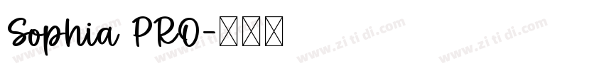 Sophia PRO字体转换